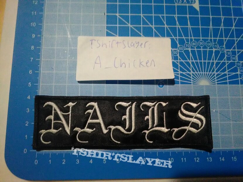 Nails - Logo embroidered patch