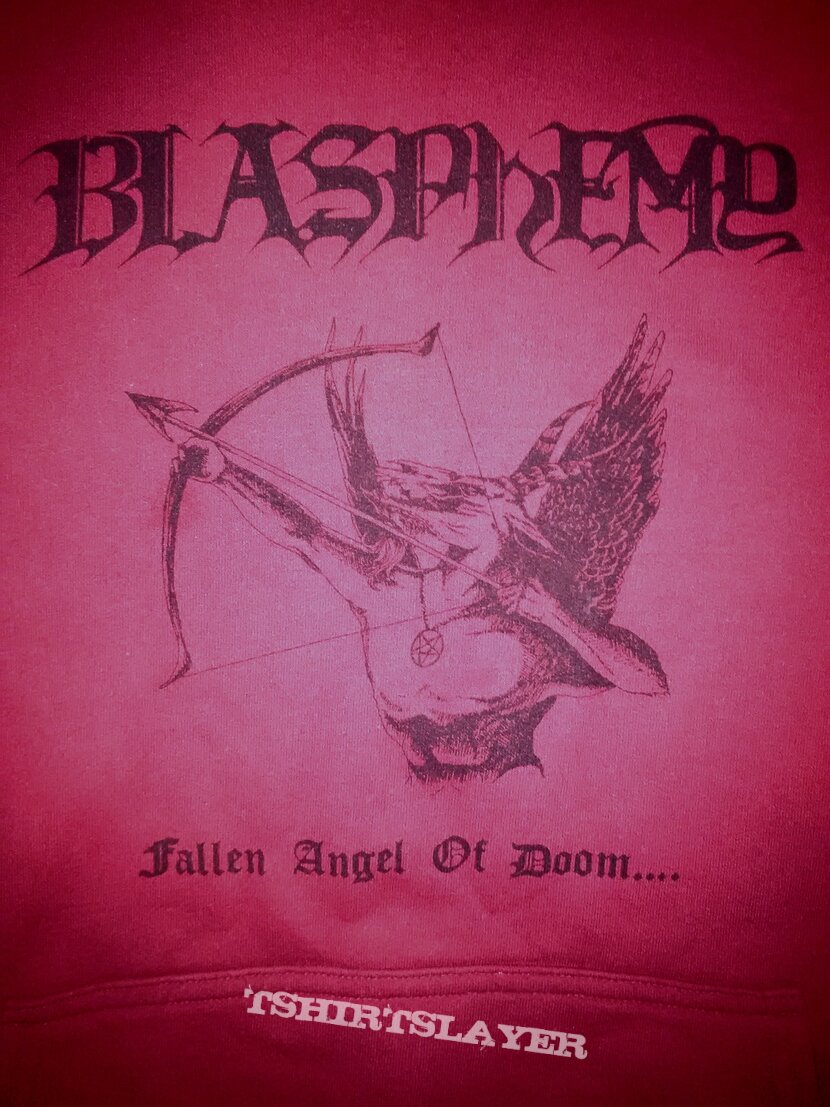 Blasphemy - FAOD cardinal red hoodie 