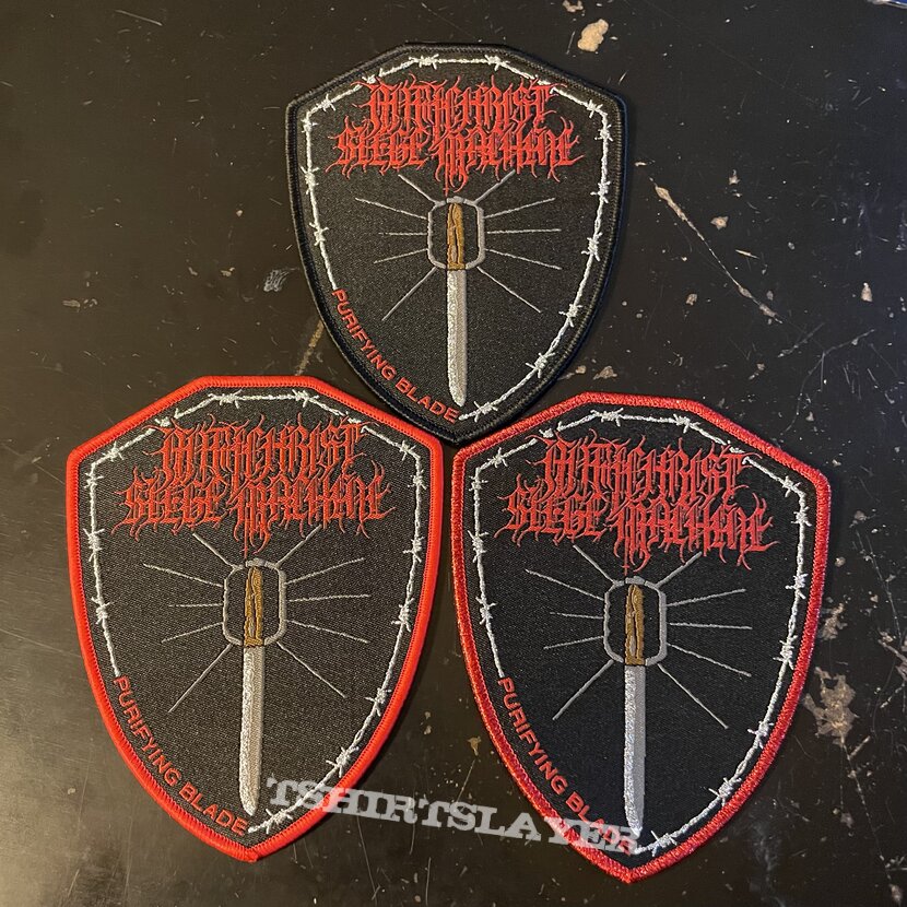 Antichrist Siege Machine Purifying Blade shield patches