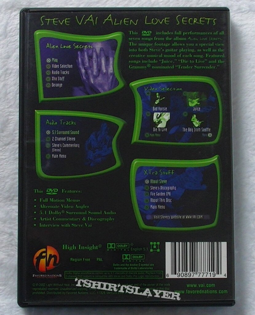 Steve Vai Alien Love Secrets  -DVD-