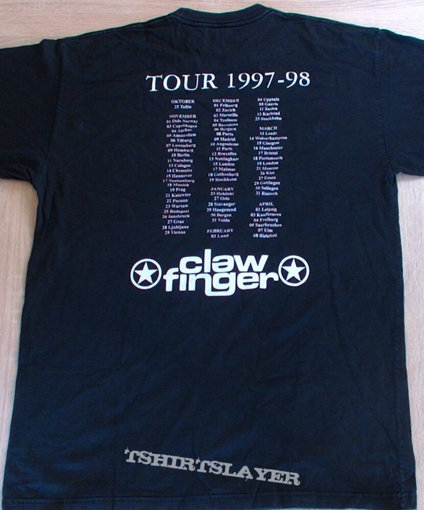 Clawfinger Tour shirt 97/98 | TShirtSlayer TShirt and BattleJacket Gallery