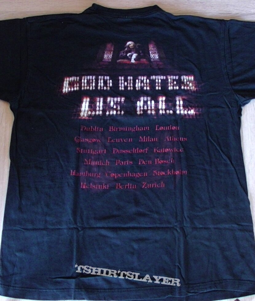 Slayer God hates us all tour shirt