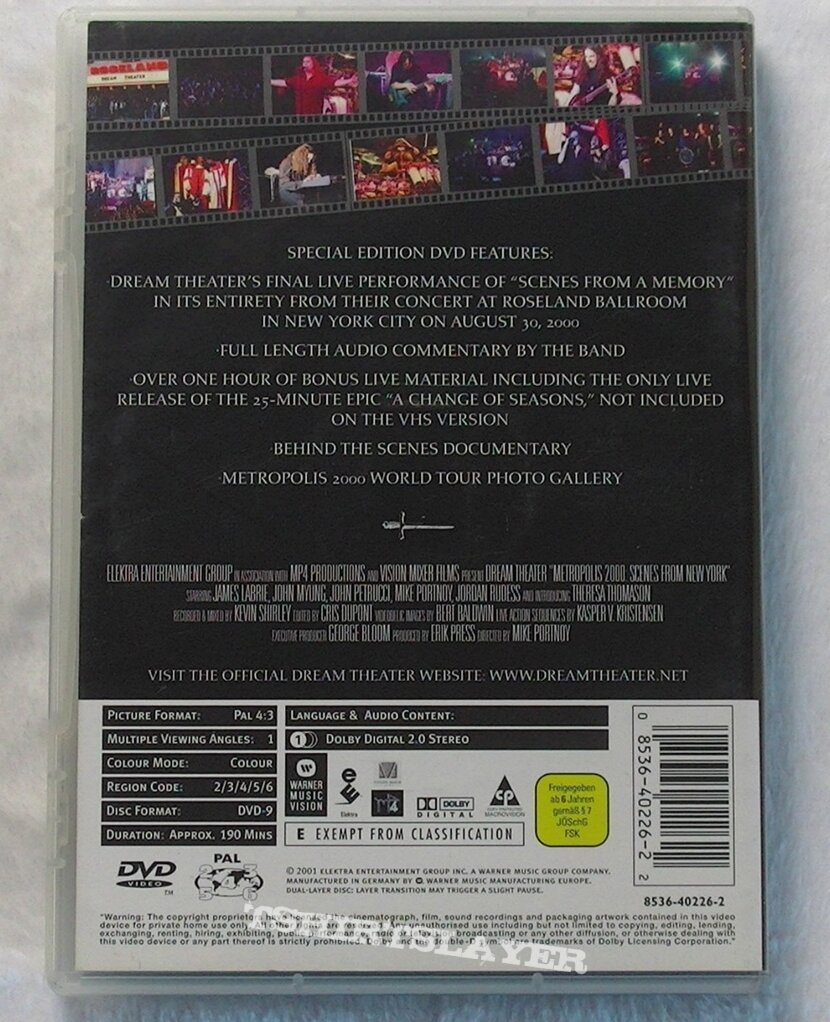 Dream Theater Metropolis 2000 : Scenes From New York  -DVD-