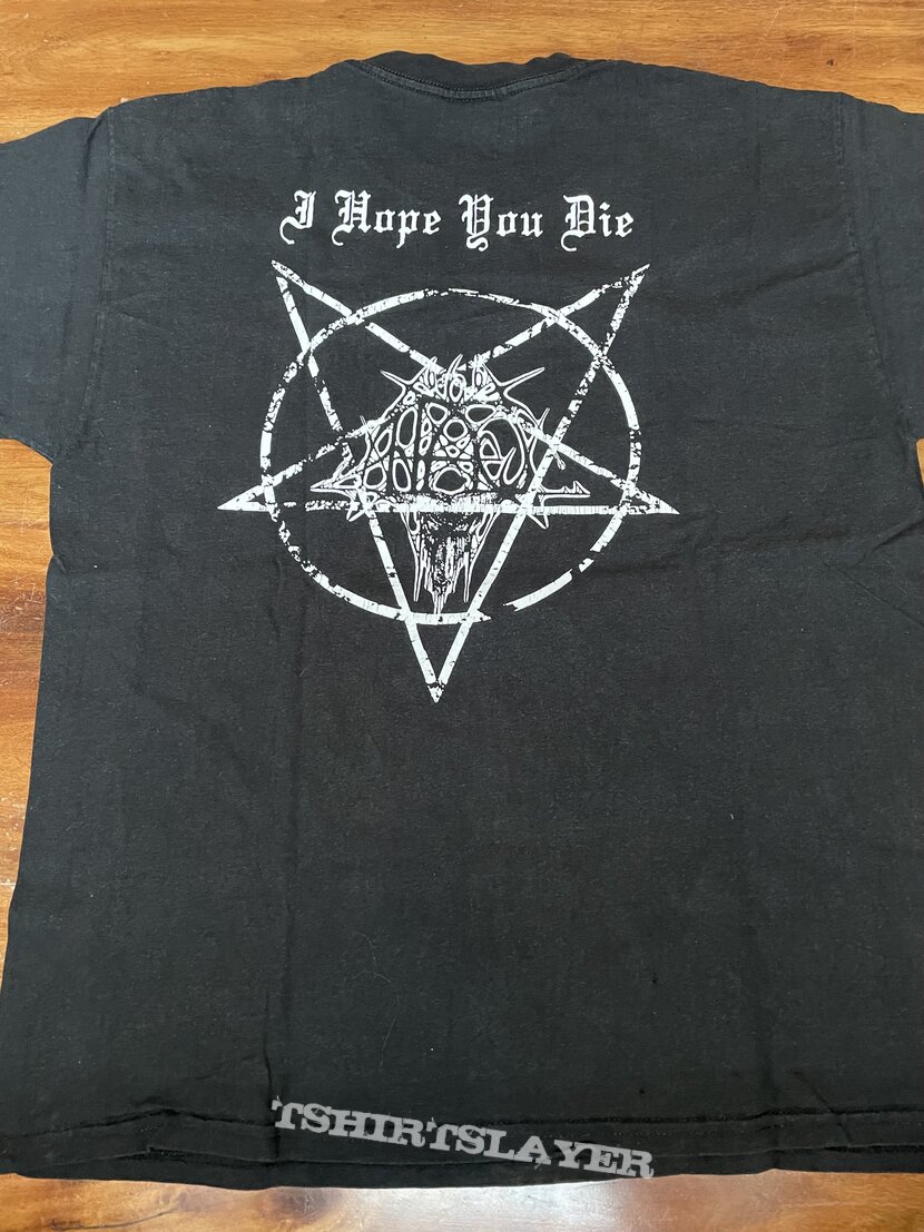 Antaeus Cut your Flesh and worship Satan Shirt XL 2004 