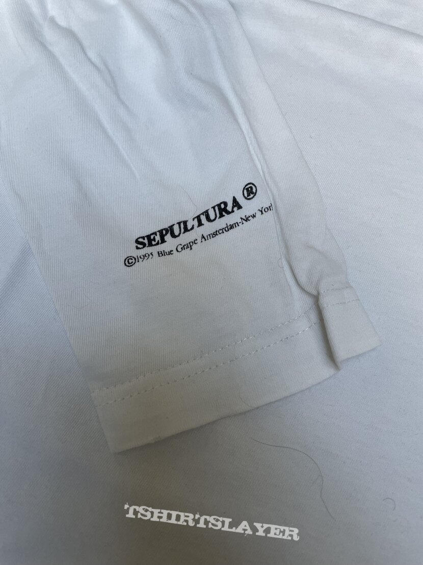 Sepultura Shirt Sepultribe 1995 XL Blue Grape LS Sepultura Shirt Sepultribe 1995 XL Blue Grape LS