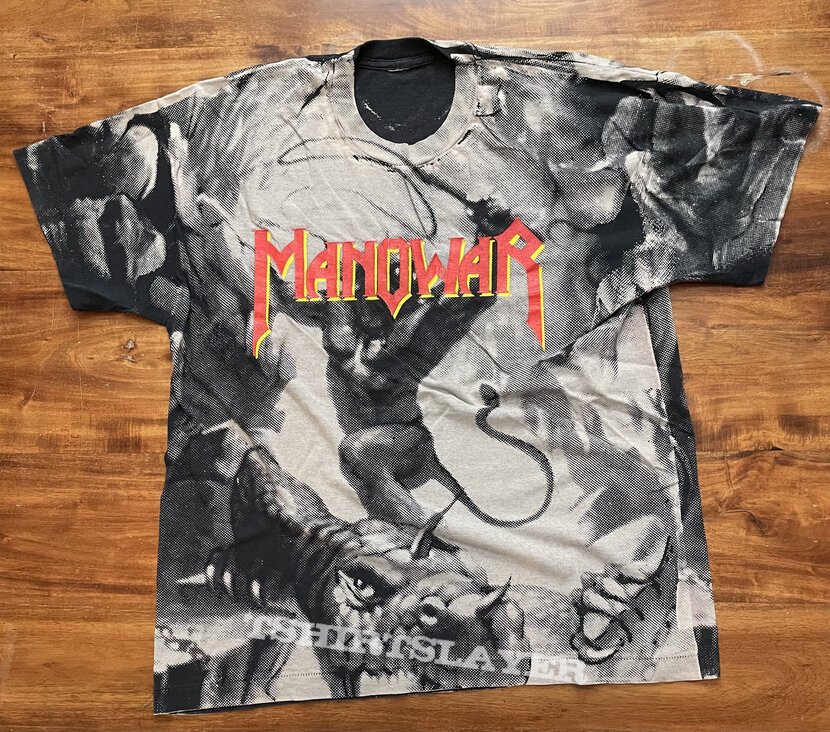 Manowar All Over Print The triumph of steel XL 1994 | TShirtSlayer TShirt  and BattleJacket Gallery