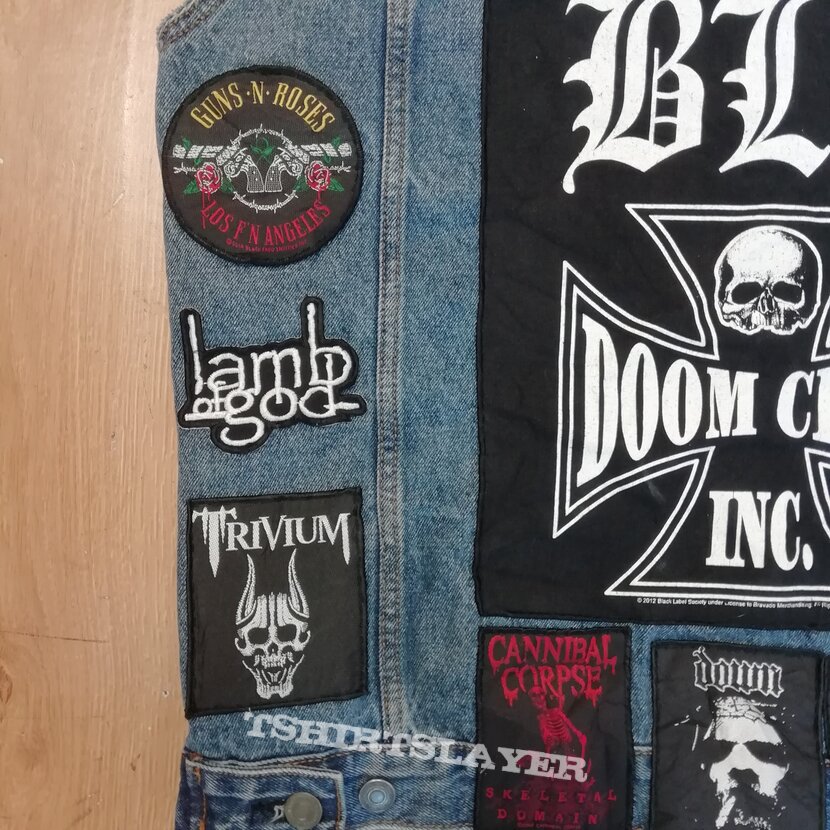 Black Label Society Metal Head Vest Jean | TShirtSlayer TShirt and  BattleJacket Gallery