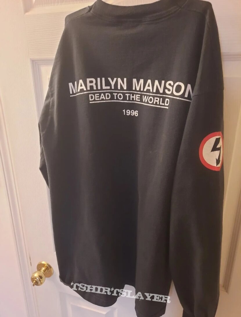 1996 marilyn manson dead to the world tour longsleeve crew shirt