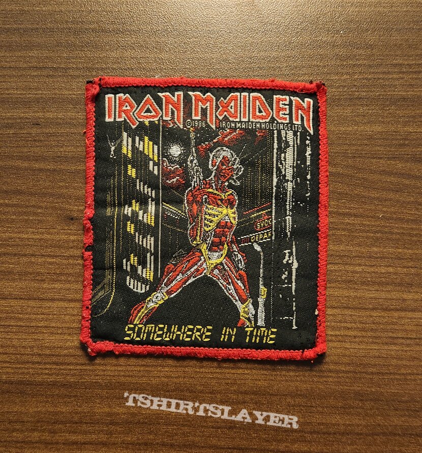 Iron Maiden - Somewhere in Time patch (red border)