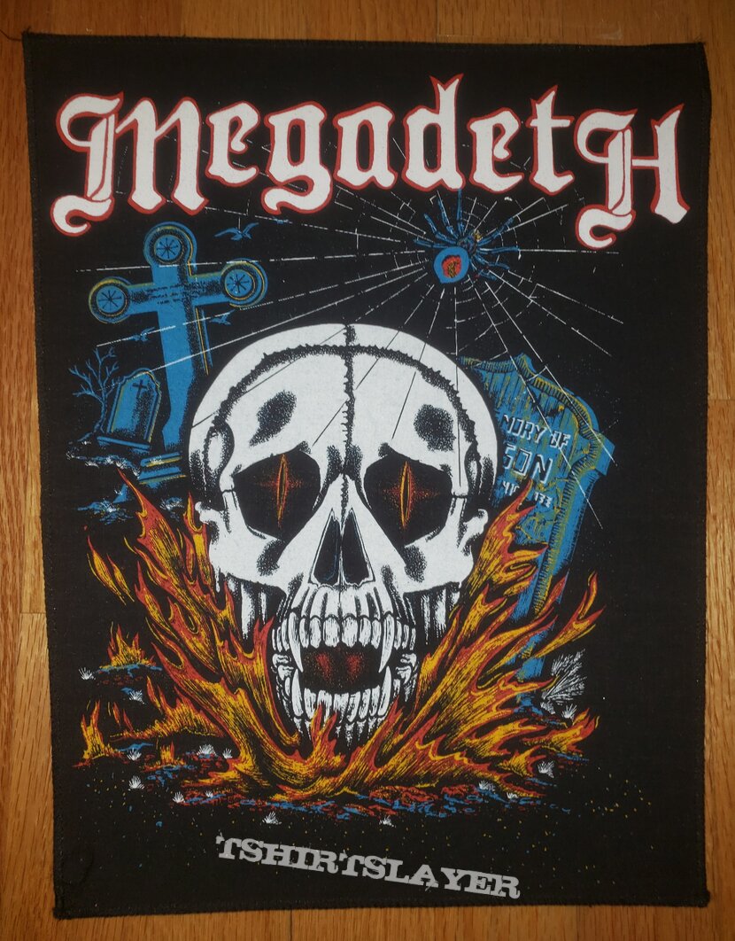 vintage 80s megadeth backpatch