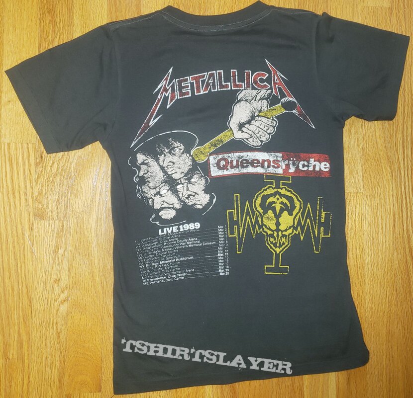 1989 metallica damaged justice tour shirt