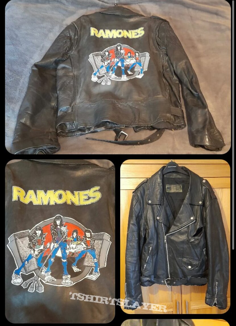 Ramones leather painted jacket | TShirtSlayer TShirt and BattleJacket  Gallery