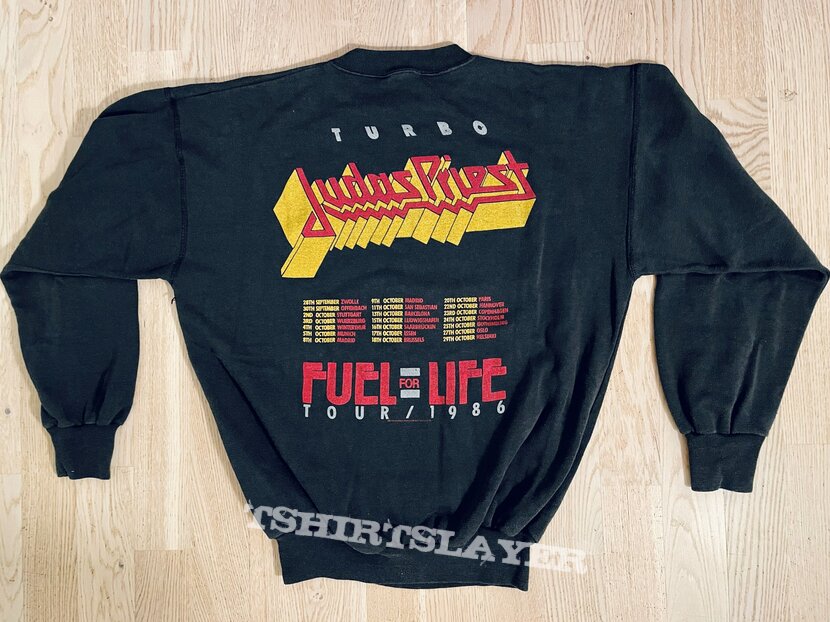 JUDAS PRIEST | Sweater | L | Turbo Lover | Fuel for Life Tour | 1986