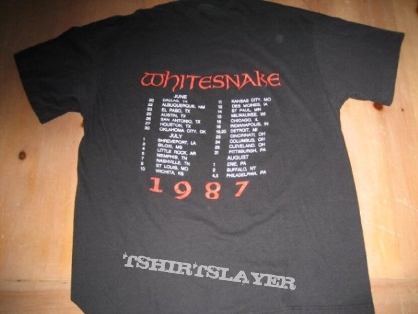 Whitesnake 1987 Tour Shirt Whitesnake 1987 Tour Shirt