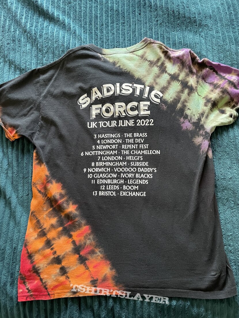Sadistic Force UK tour T-shirt 2022