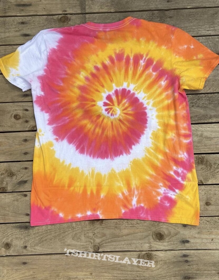 Metallica fire tie dye T-shirt