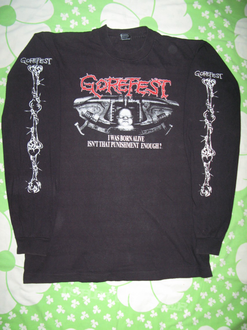 Gorefest - Tangled In Gore original longsleeve misprint shirt