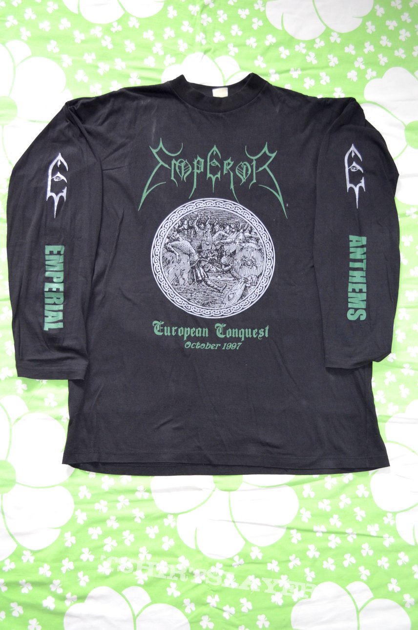 Emperor - Emperial Anthems European Conquest 1997 tour original longsleeve shirt