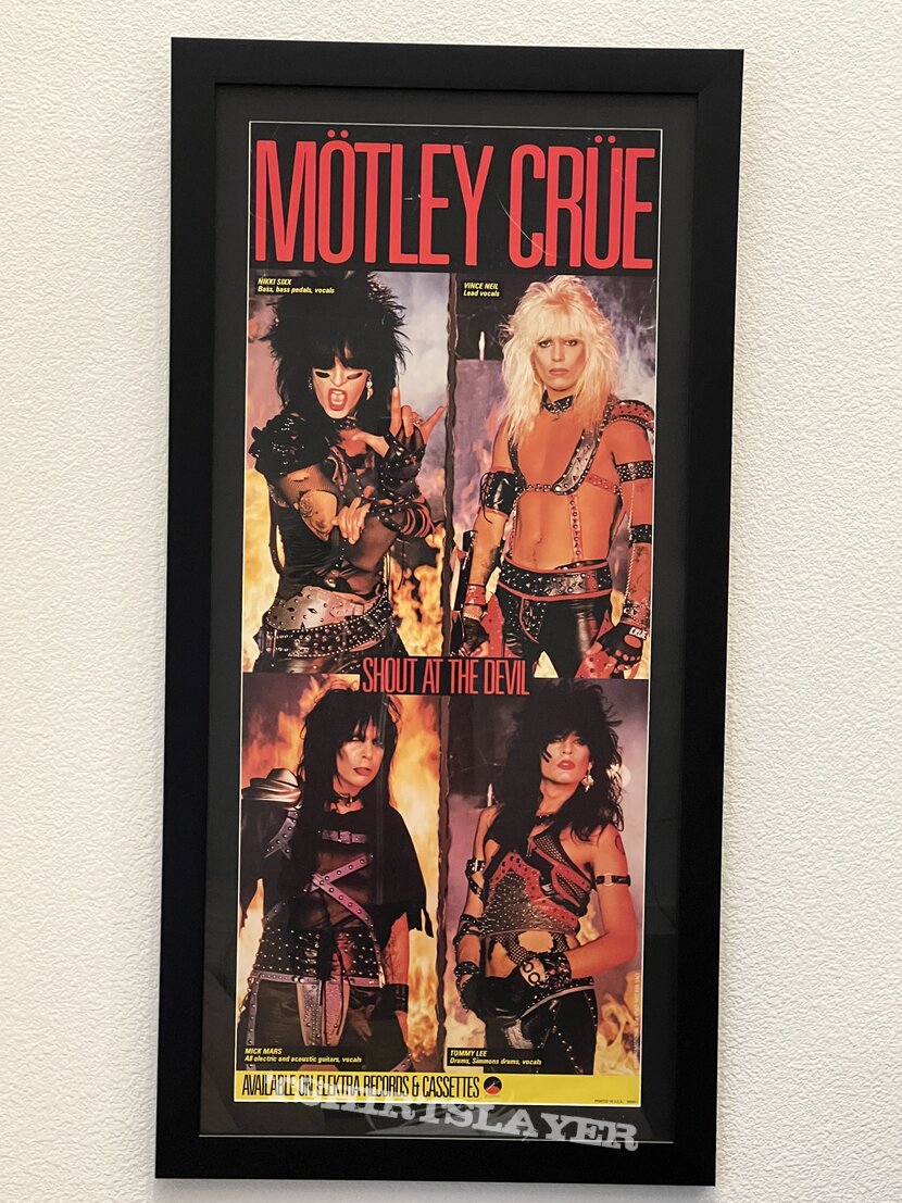 Mötley Crüe Motley Crue Shout at the Devil Original Promotional Poster
