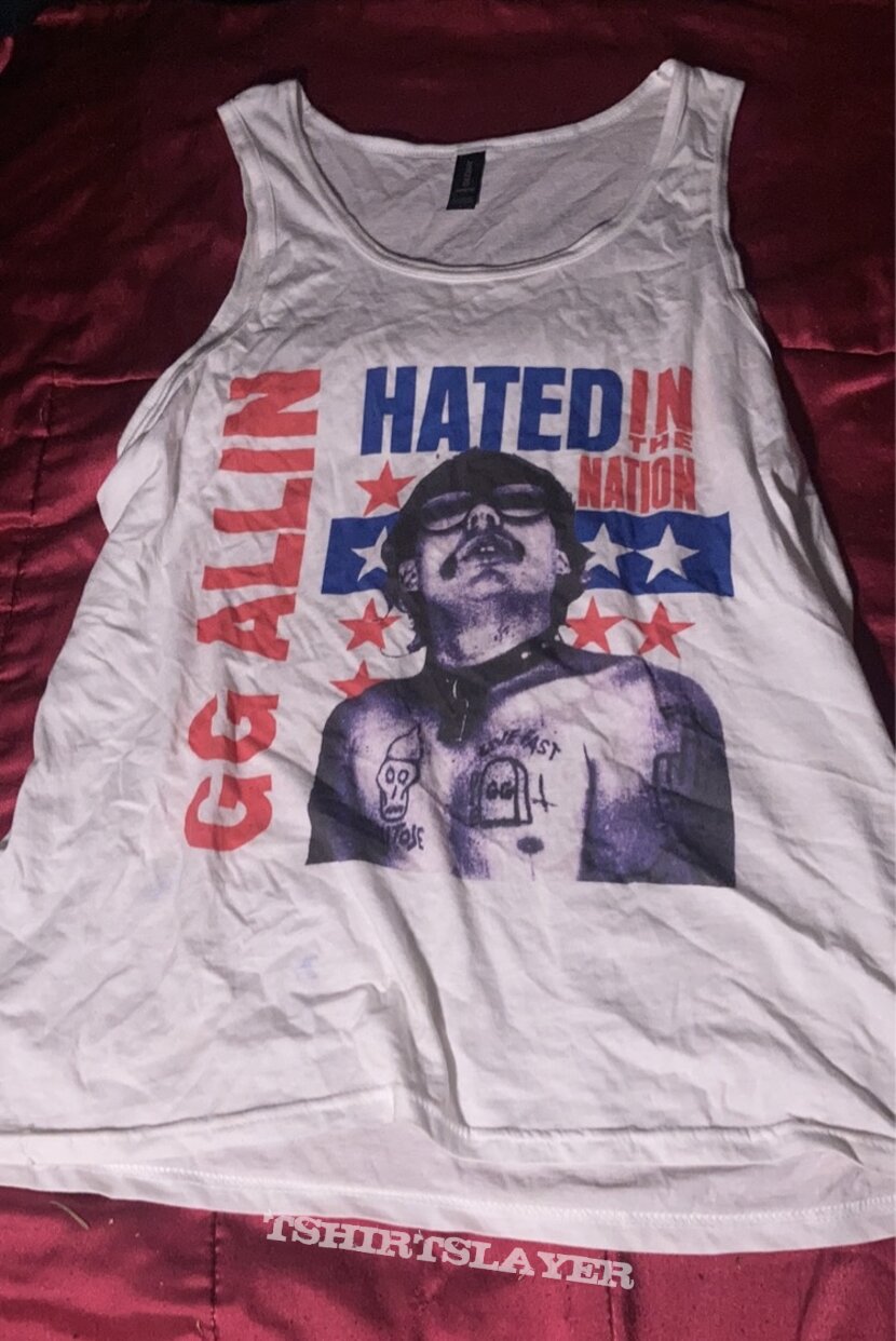 GG Allin-Hated in the Nation Tank Top GG Allin-Hated in the Nation Tank Top