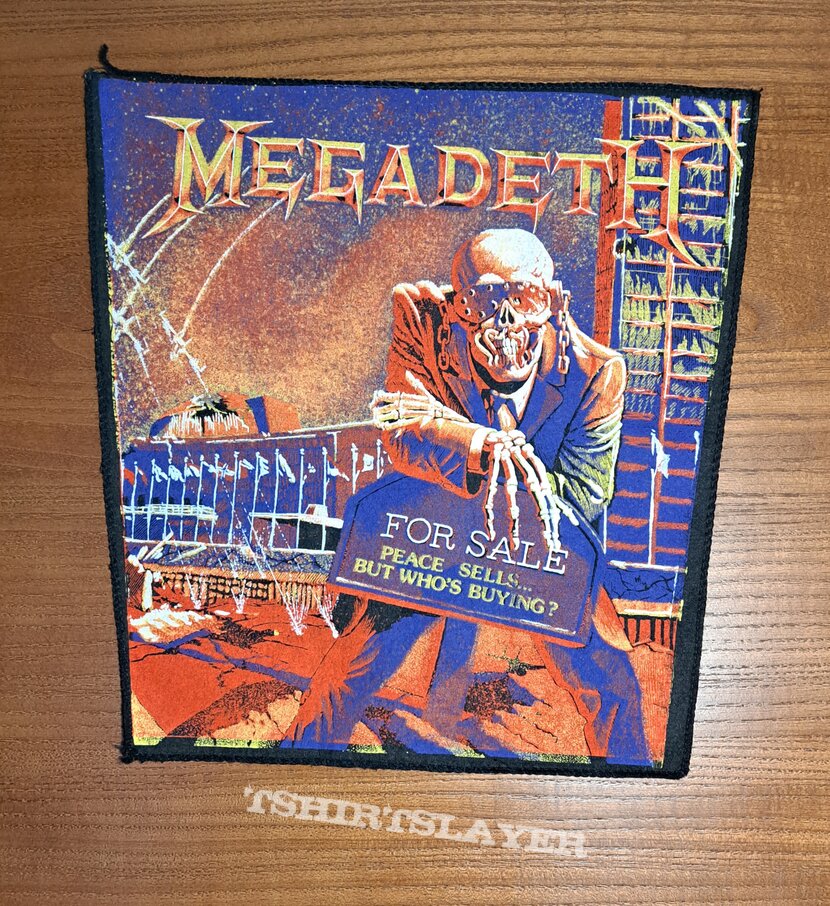Megadeth peace sells backpatch