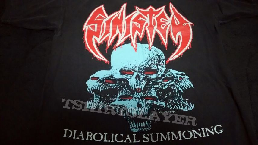 Sinister - 1993 Diabolical Summoning Vintage Shirt for Sell