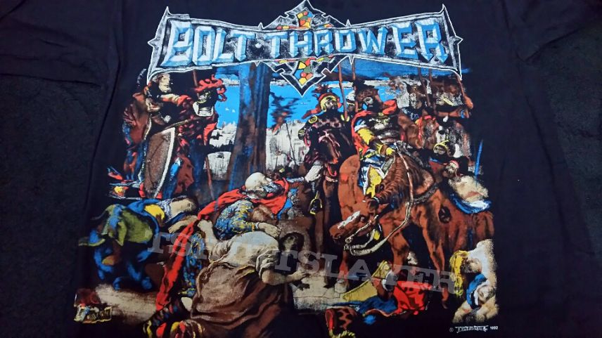 SOLD Bolt Thrower 1992 The IVth Crusade in L size . SELL