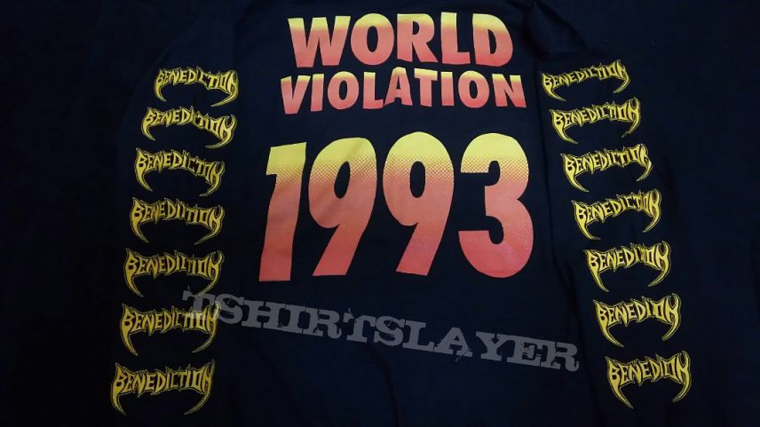 SOLD Benediction - 1993 `s World Violation Long Sleeve in XL. Sell