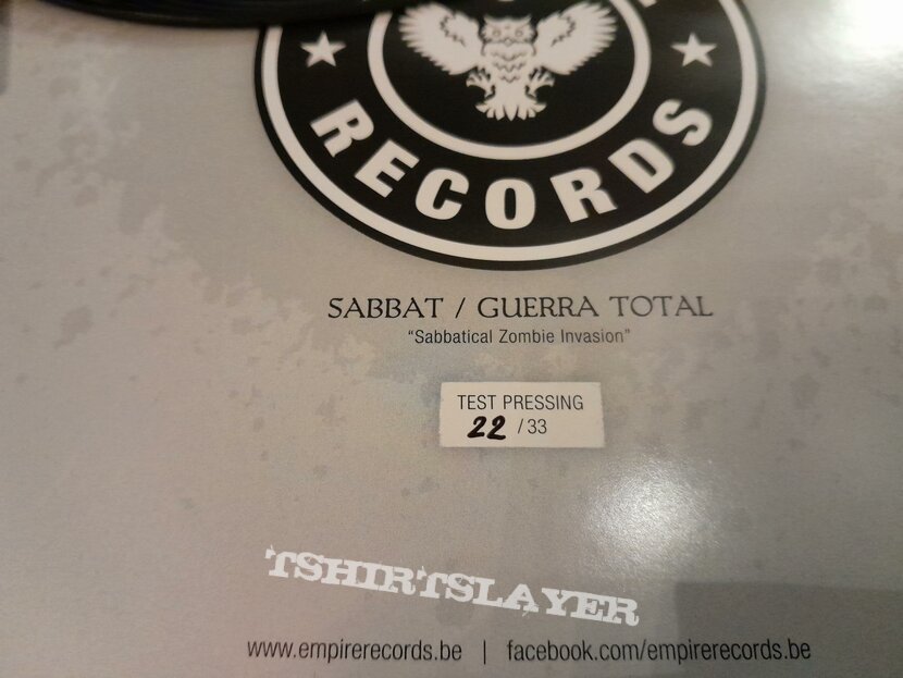 Sabbat / Guerra Total  A Sabbatical Zombie Invasion 7&quot; EP (Complete Set)