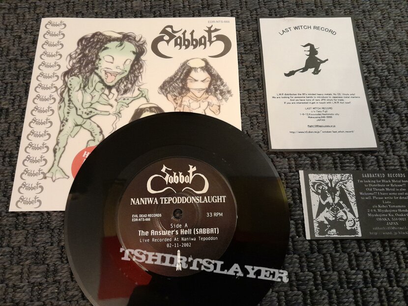 Sabbat Naniwa Tepoddonslaught 7&quot; EP