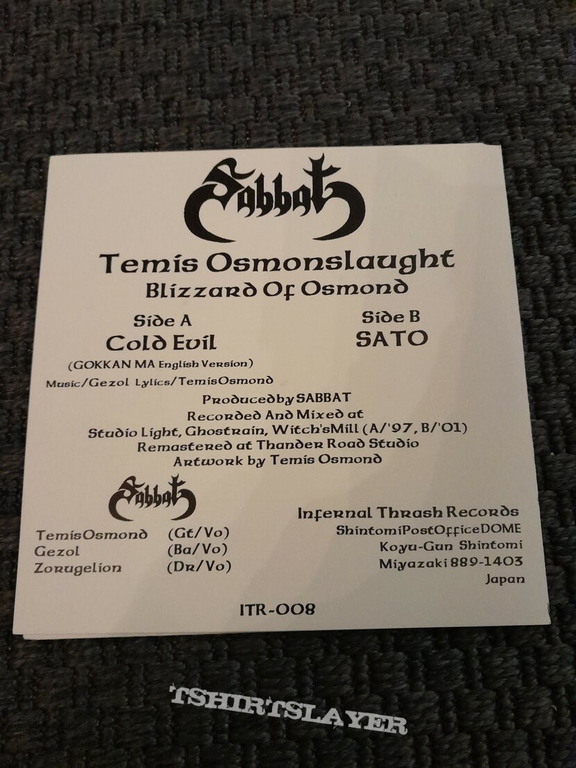 Sabbat Temis Osmonslaught 7&quot; EP