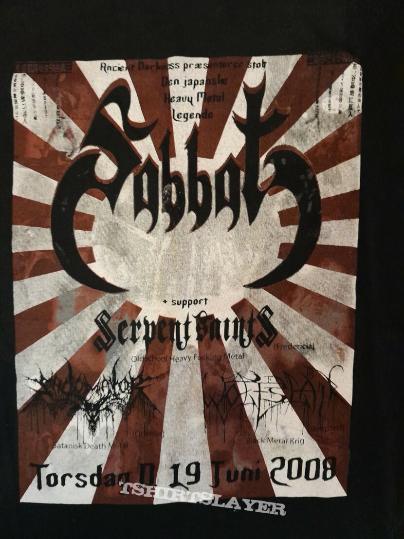Sabbat Tour 2008 Shirt
