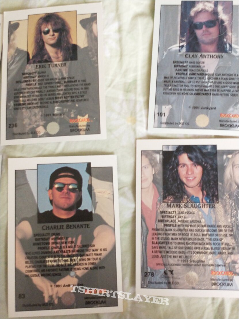 Testament Rock cards music trading cards 