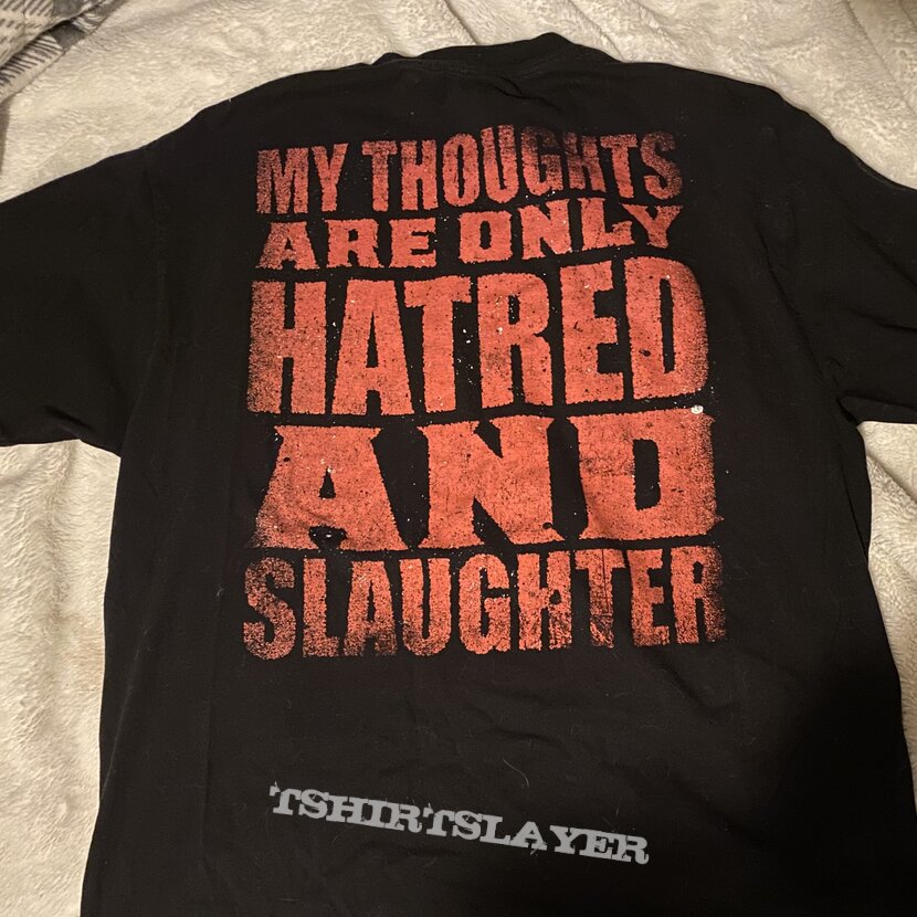 Carnifex My Thoughts Are Only Hatred and Slaughter Patrick Bateman American Psycho tee