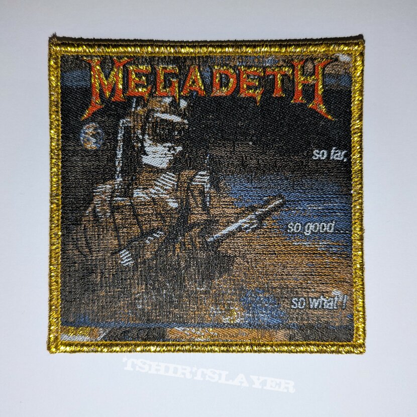 Megadeth SFSGSW Glitter Border Patch