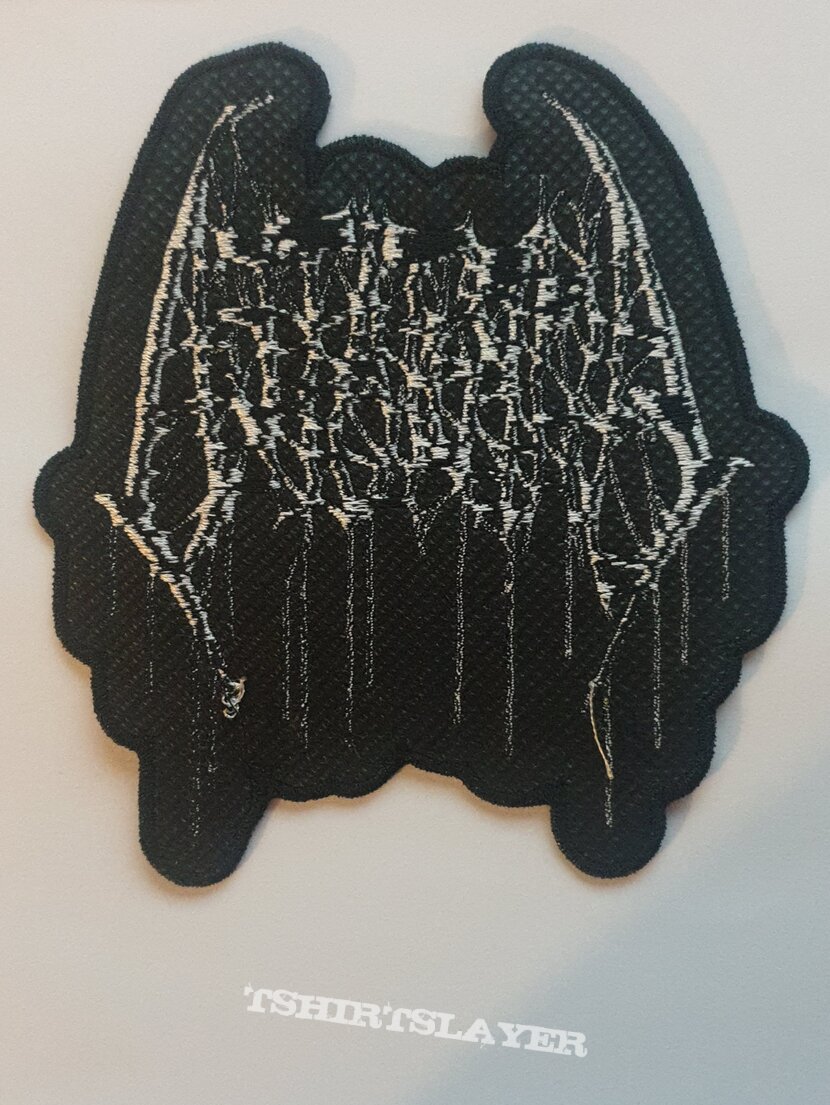 Amputated White Embroidered Logo Patch Realityfade Amputated White Embroidered Logo Patch Realityfade