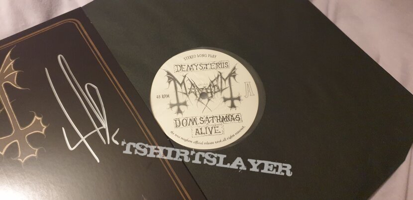 Mayhem Signed De Mysteriis Dom Sathanas Alive 2xLP