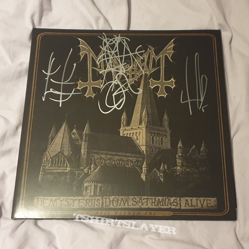 Mayhem Signed De Mysteriis Dom Sathanas Alive 2xLP