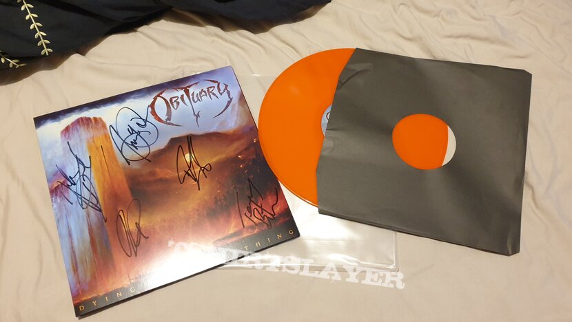 Obituary Dying Of Everything Signed LP