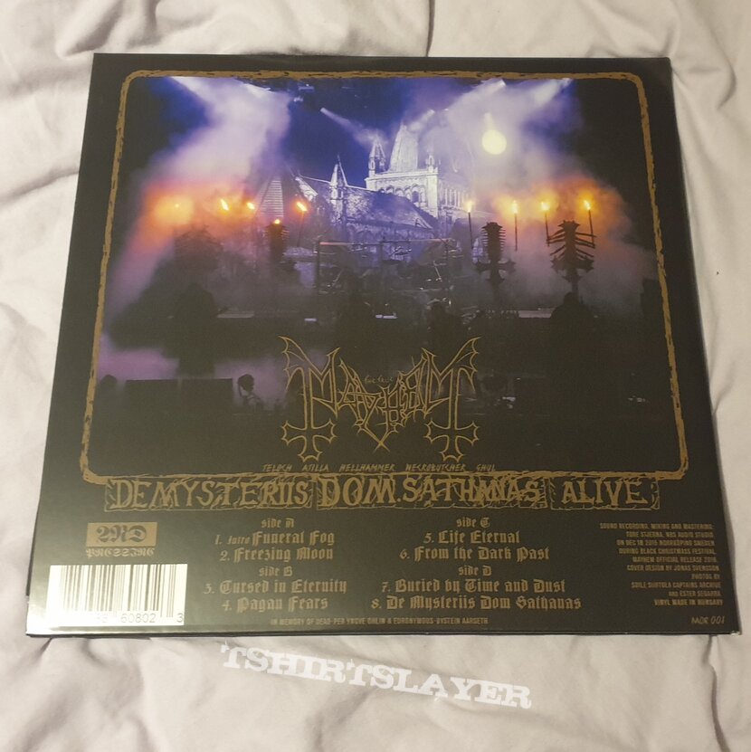 Mayhem Signed De Mysteriis Dom Sathanas Alive 2xLP