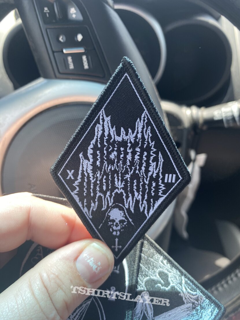 Death Worship Woven diamond patch