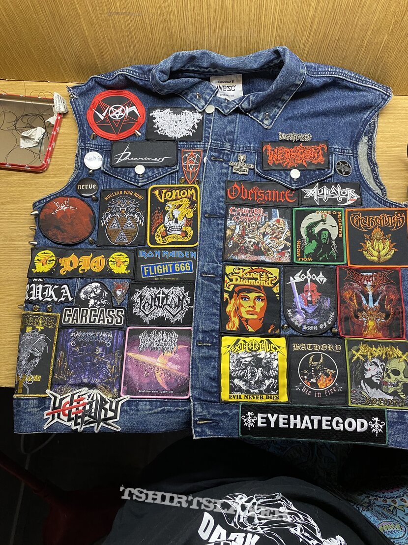 Type O Negative Front of 1st Vest complete