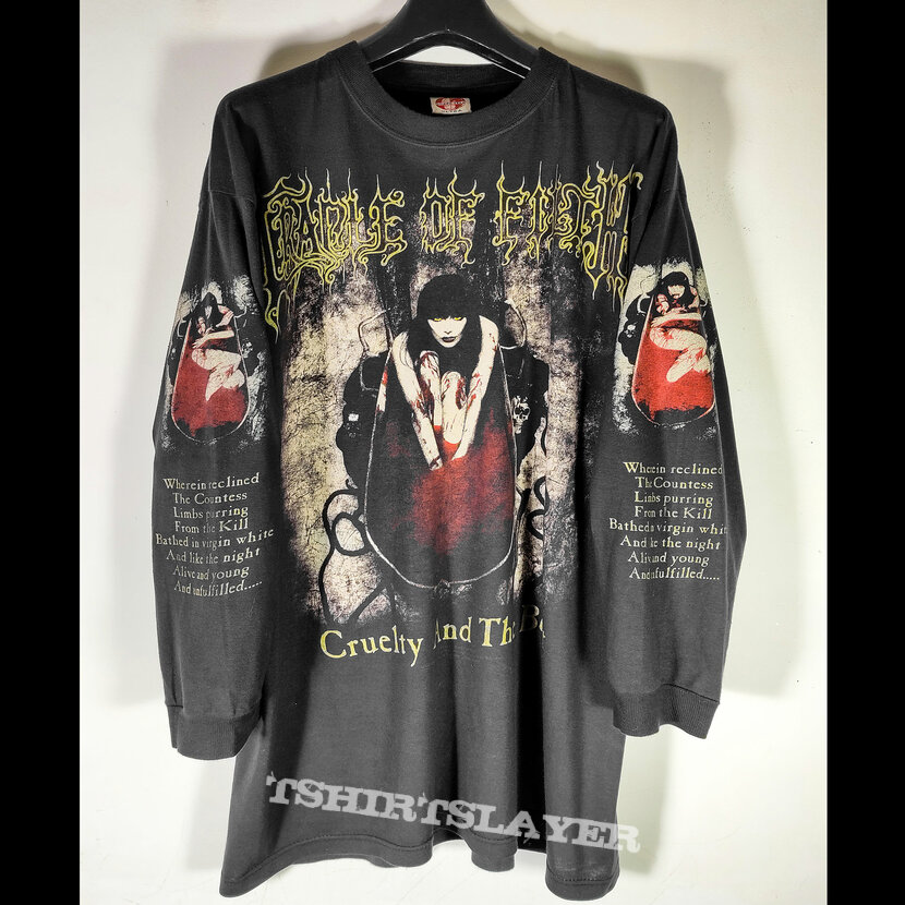 1998 Cradle of Filth long sleeves t-shirt « Cruelty and the Beast »