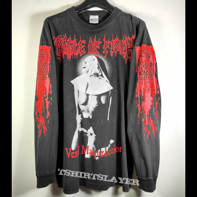 1995 Cradle of Filth long sleeves t-shirt « Vestal Masturbation »