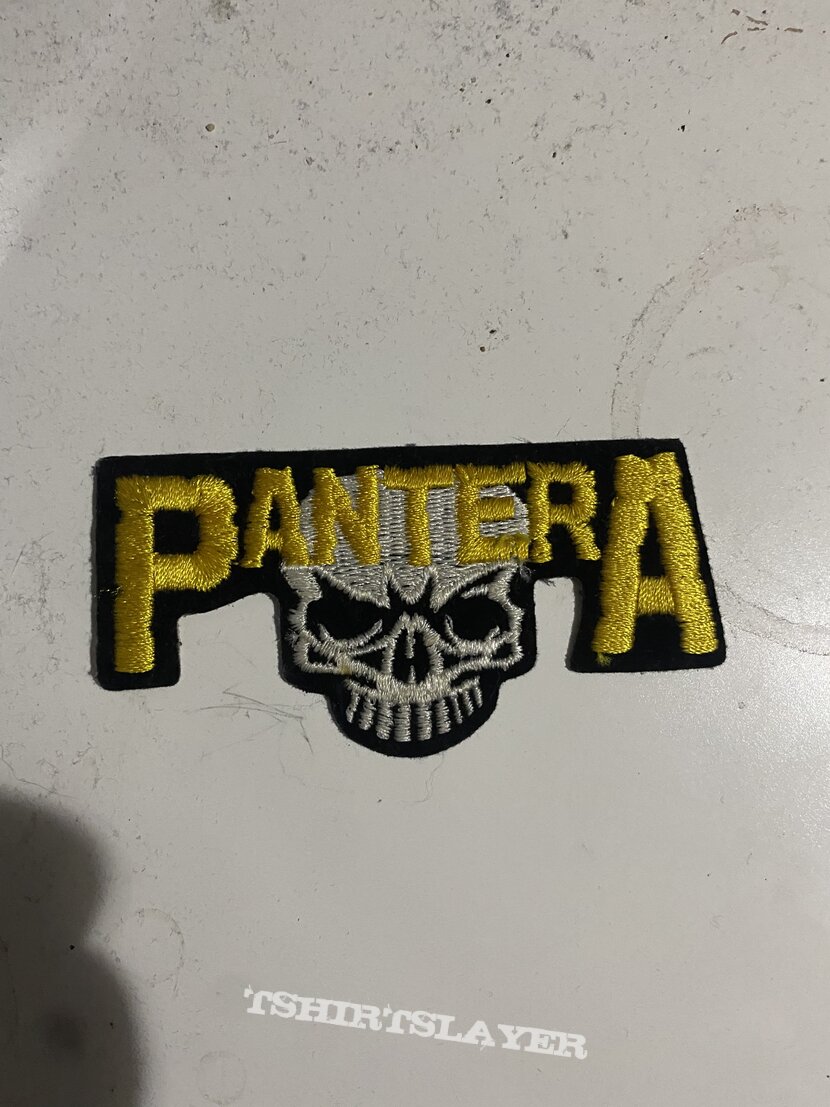 Vintage Pantera Embroided Skull Patch