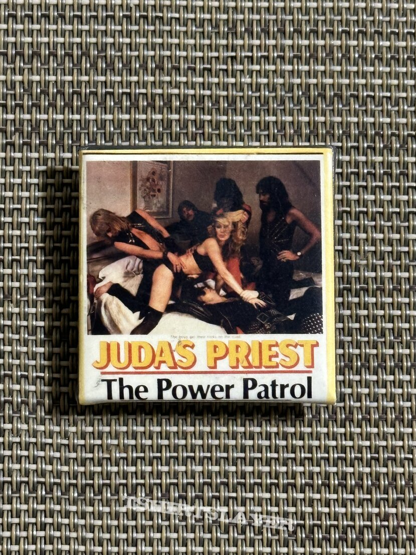 Judas Priest - The Power Patrol Square Pin Badge