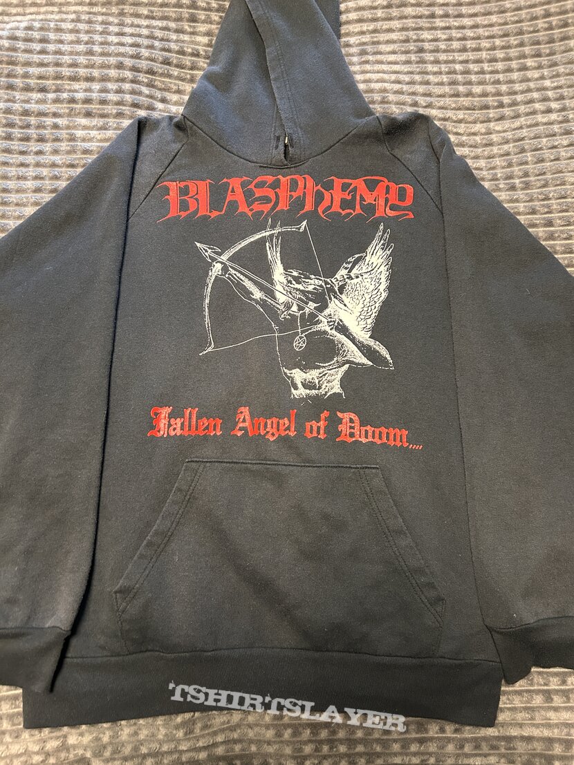 Blasphemy - Fallen Angel of Doom Hooded Sweatshirt Original 1990 L 