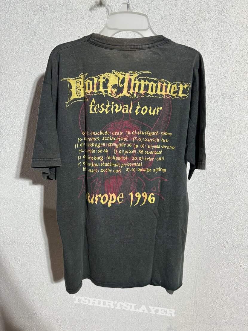 1996 Bolt Thrower Europe Festival Tour T Shirt