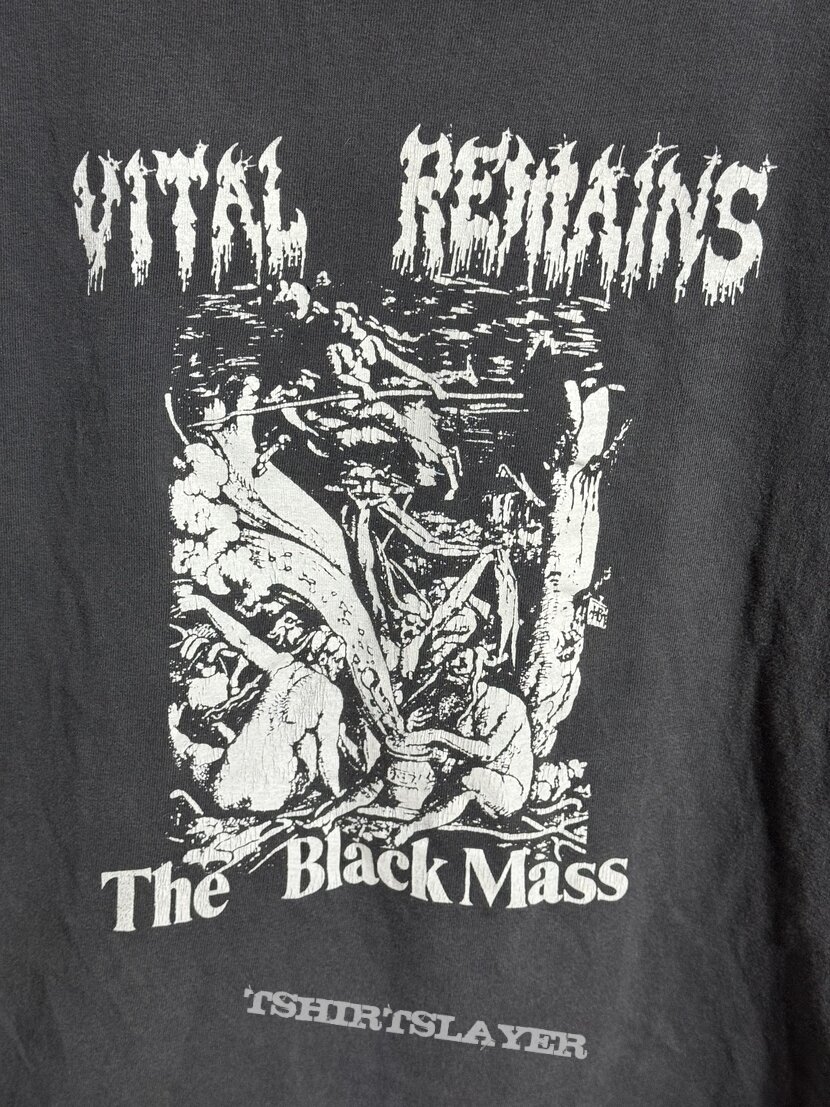 1991 Vital Remains Black Mass T Shirt