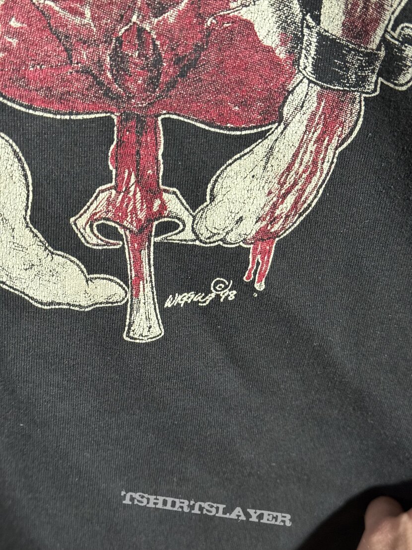 1998 Deaden Butchered Whore T Shirt